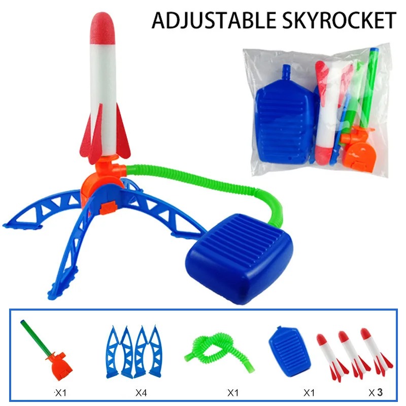 Kids Outdoor Clothing - Air Rocket Foot Pump Launcher Outdoor