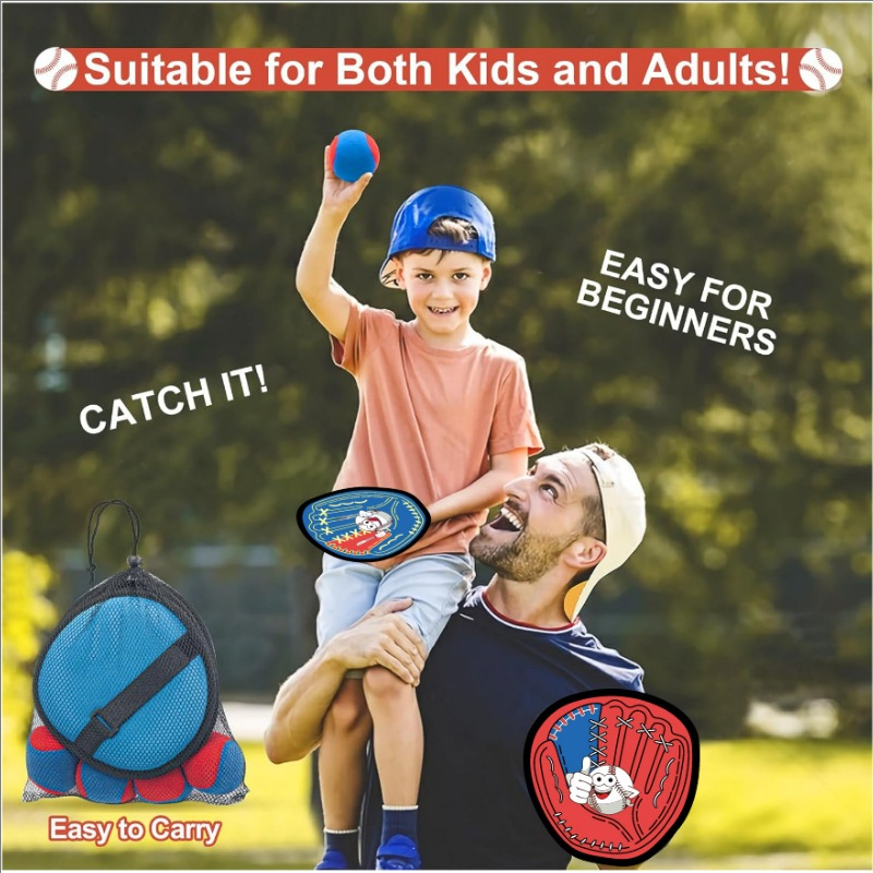 Toss and Catch Ball Set Outdoo - Kids Outdoor Easter Gifts recension och pris