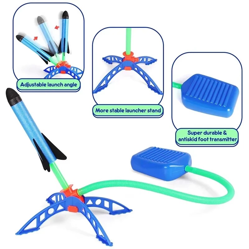 Air Rocket Foot Pump Launcher  - Kids Outdoor Clothing recension och pris