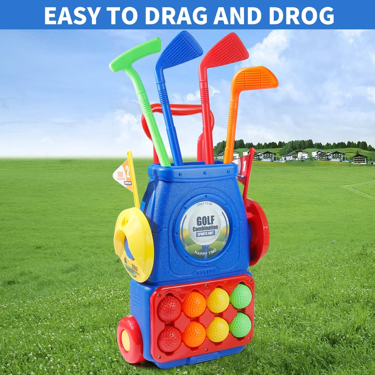 Upgraded Kids Golf Cart Toy wi - Kids Indoor Outdoor Cart recension och pris