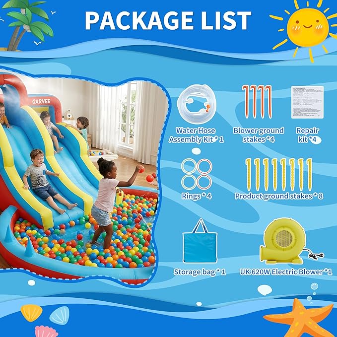 All-Season 8-in-1 Inflatable W - Kids Outdoor Climbing Wall recension och pris