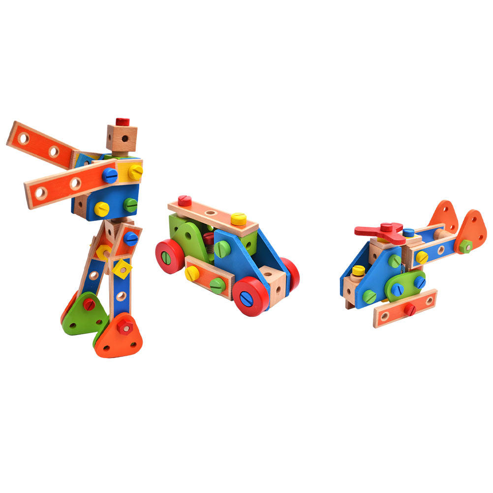 1Set Creative Wooden Nut Assem - Kids Outdoor Education recension och pris