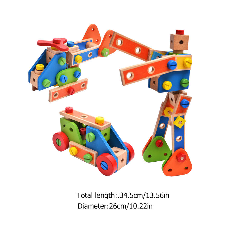 1Set Creative Wooden Nut Assem - Kids Outdoor Education recension och pris