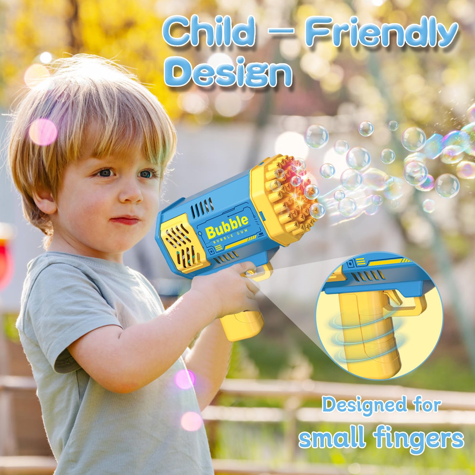 40 Holes Bubble Gun for Kids,  - Kids Outdoor Easter Gifts recension och pris