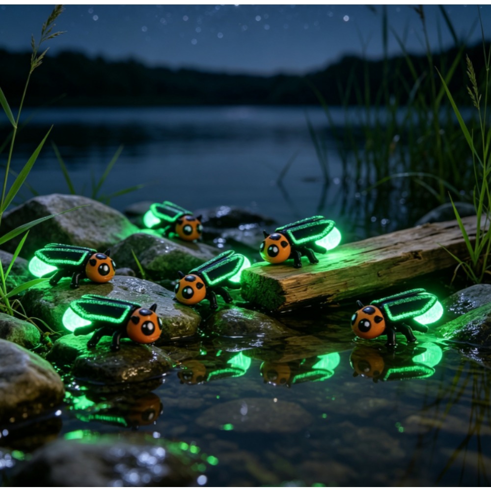 6Pcs 3D‑Printed Luminous Glow‑ - Kids Outdoor Easter Gifts recension och pris