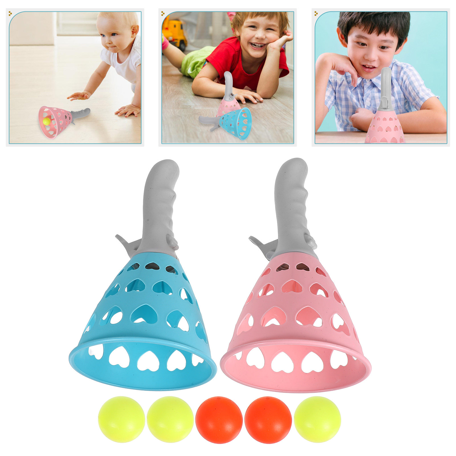 1Set Dual Player Catch Ball Ga - Kids Outdoor Play Yard recension och pris