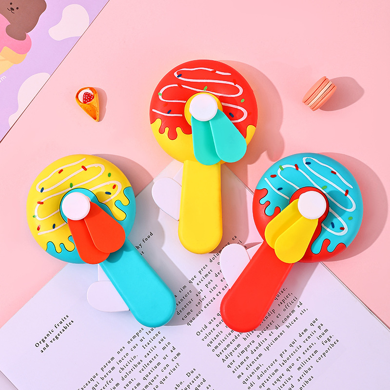 Hand Press Fan,Portable Handhe - Kids Outdoor Easter Gifts recension och pris