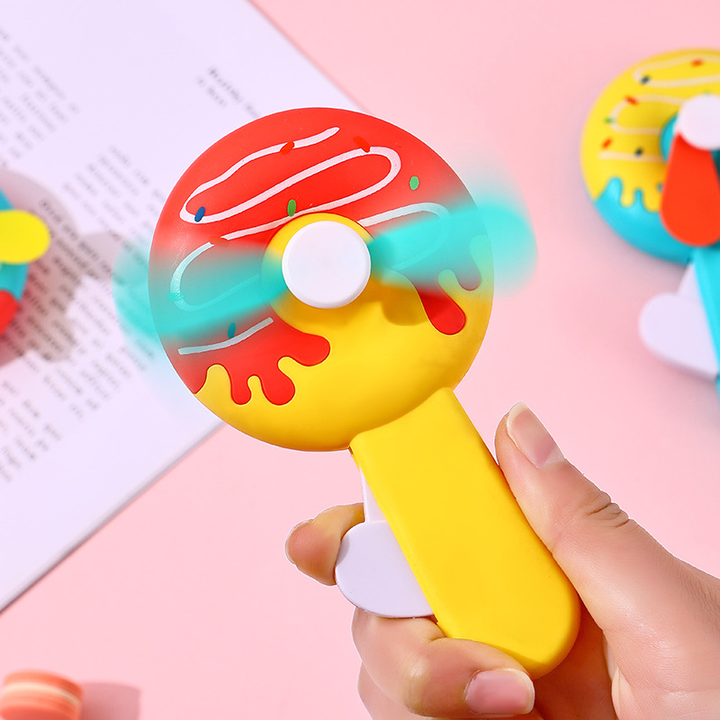 Hand Press Fan,Portable Handhe - Kids Outdoor Easter Gifts recension och pris