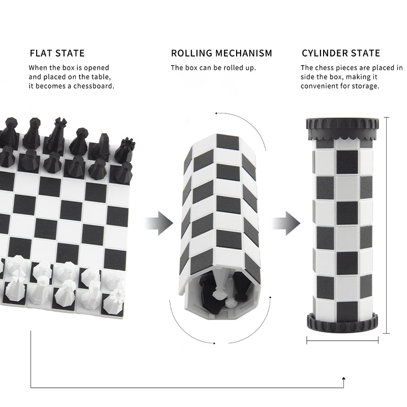 2 in 1 Portable Chess Game Set - Kids Outdoor Playset recension och pris
