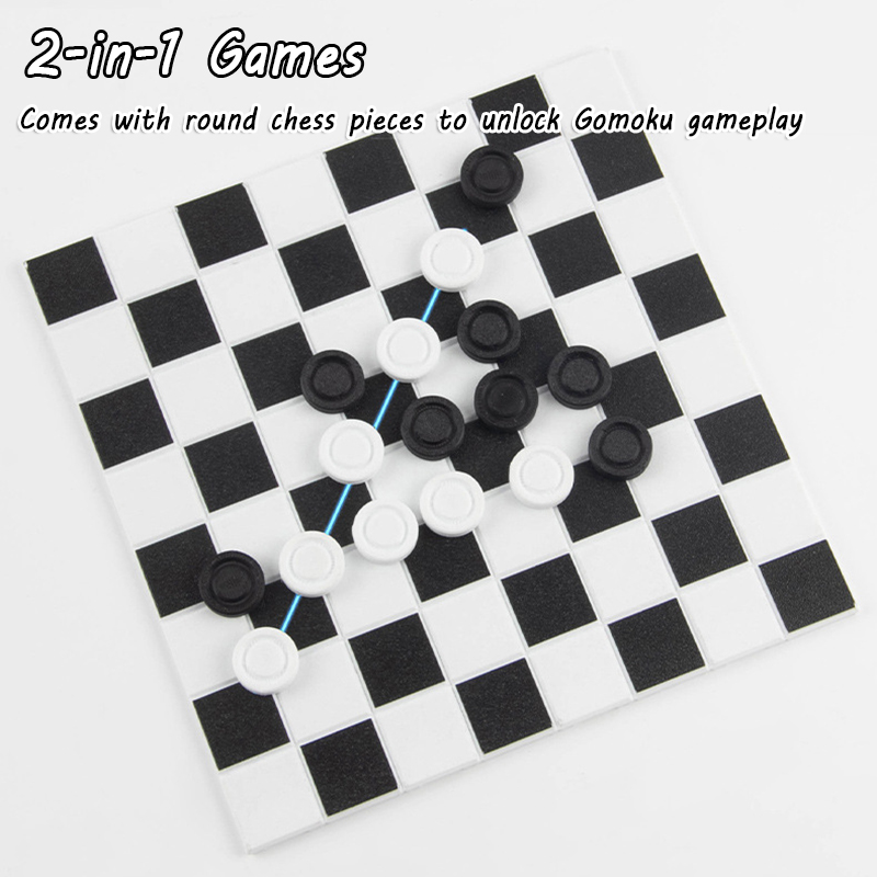 2 in 1 Portable Chess Game Set - Kids Outdoor Playset recension och pris